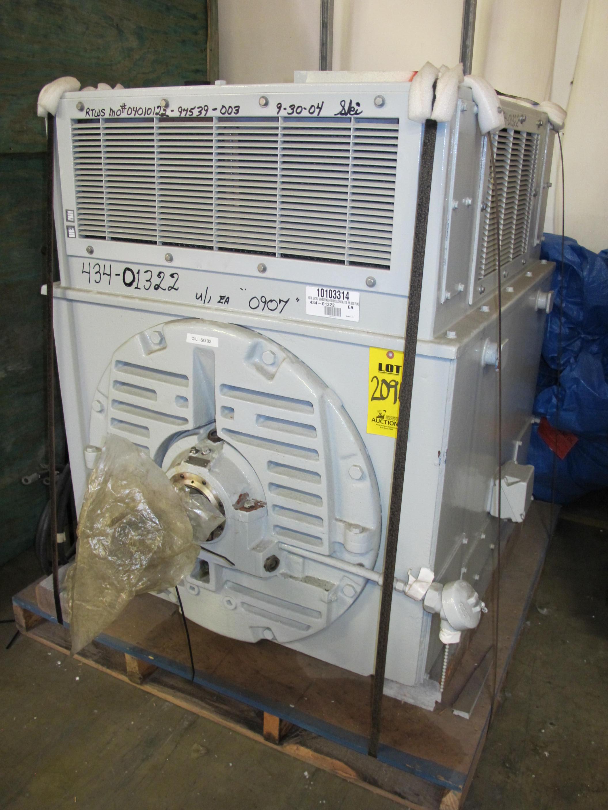 MOTOR, ELECTRIC TYPE, 500 HORSEPOWER, 4160V 60HZ ELEC RATING, 1780 RPM, 8208S FRAME, 64 AMPS, WP11 ENCLOSURE, CONTINUOUS DUTY,1.15 SERVICE FACTOR. 600W, 480VAC SPACE HEATER, PART # 5K8215542601 (W-50) LOADING & HANDLING FEE $250-